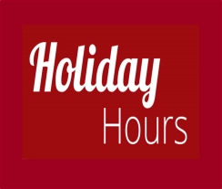 Holiday Hours