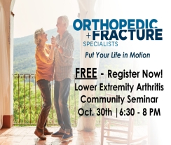 Lower Extremity Arthritis – October 30th